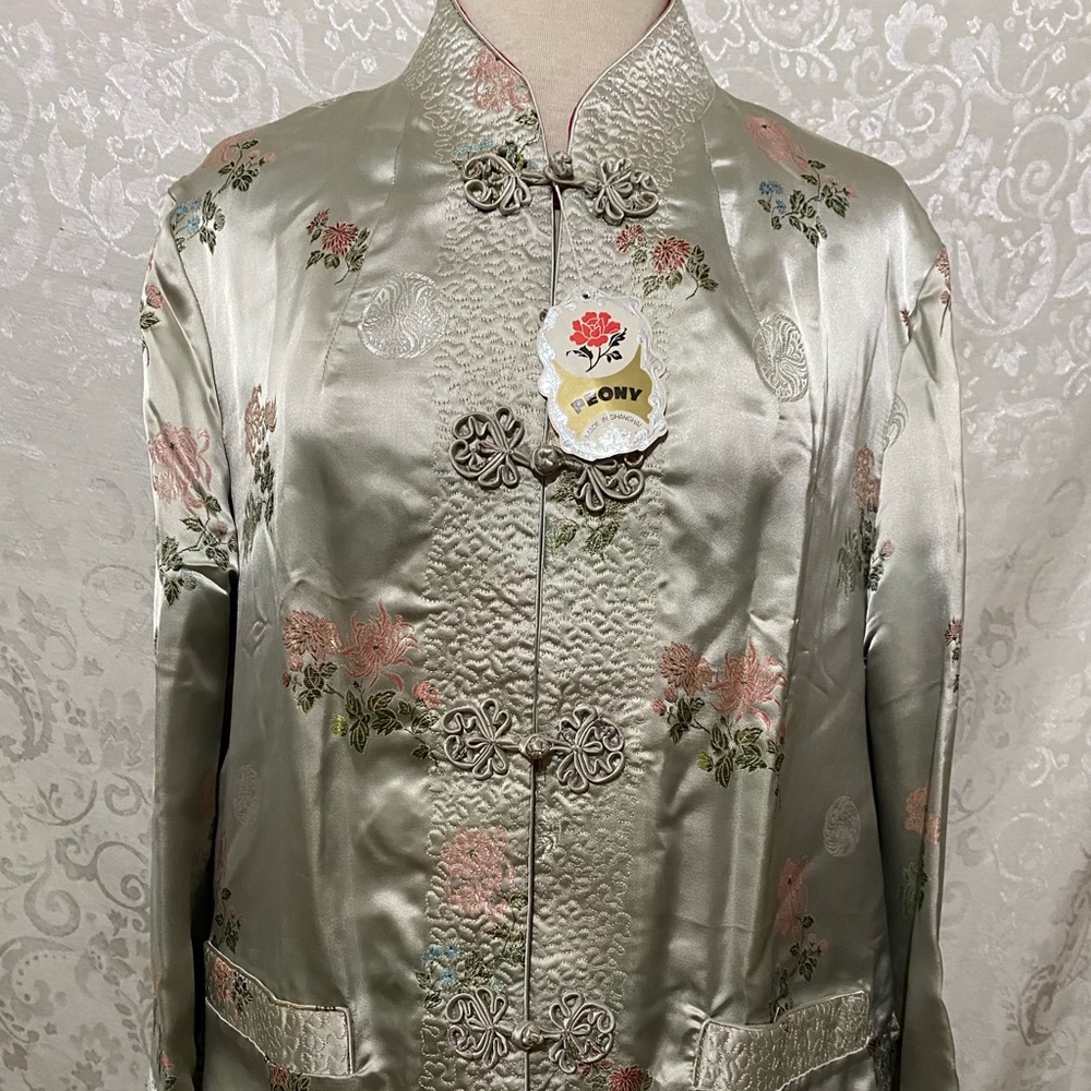 Vintage Peony reversible Brocade jacket/top